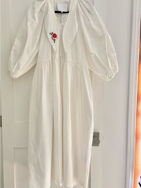 white oversized naya rea dress